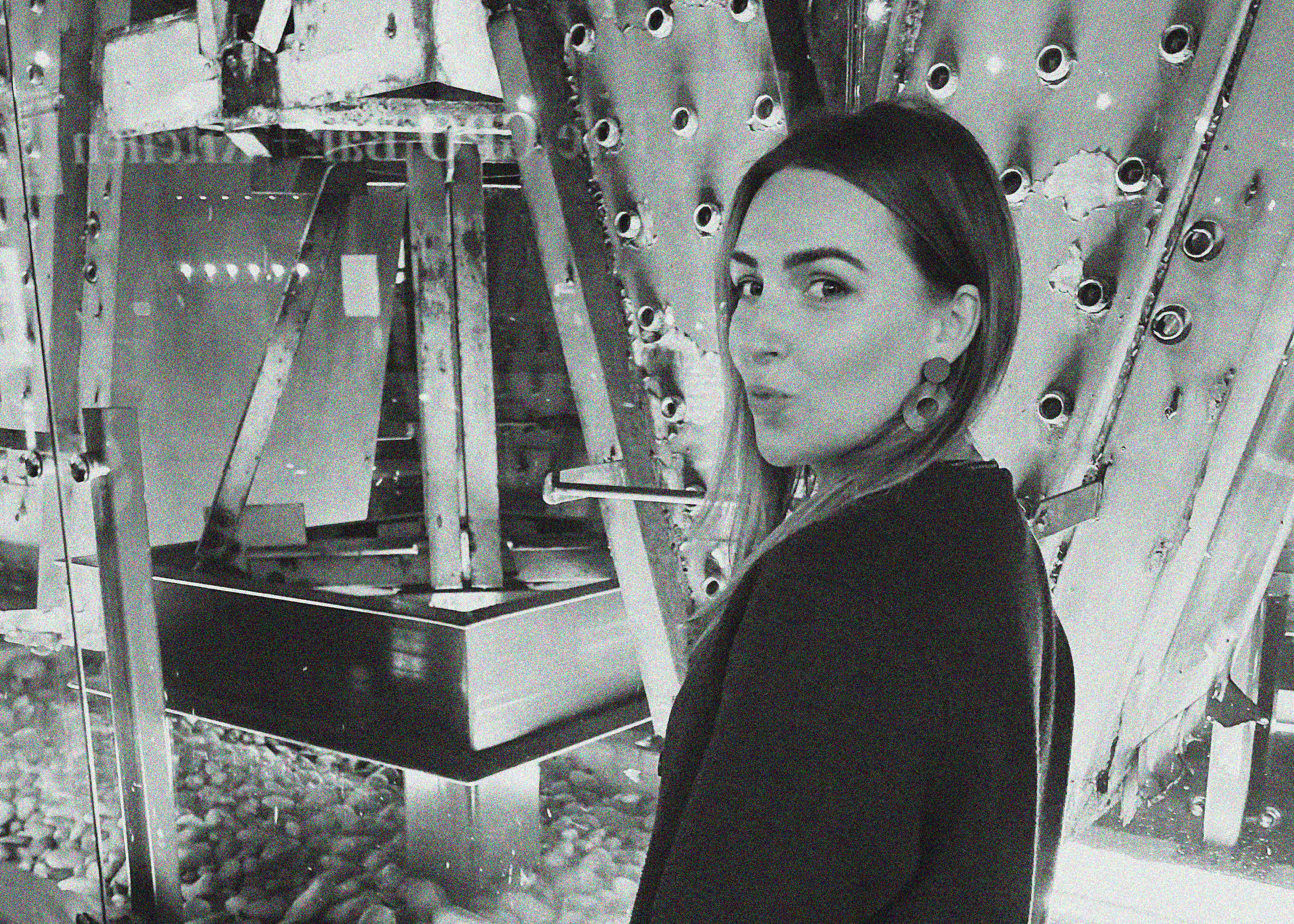 Black and white portrait